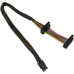 HDD SATA Cable d'alimentation SATA 15 broches à angle droit x2 à Mini 6 broches Adaptateur ATX pour Dell Inspiron 3653 série  [58]