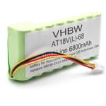 VHBW Li-Ion batterie 6800mAh (18V) pour tondeuse à gazon robot Husqvarna Automower 320, 330x (il en faut 2 batteries), 420, 430X, 450X - Vhbw