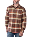 Carhartt Flannel L/S Plaid Shirt Chestnut