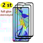 2 st full glue skärmskydd för Huawei p30 pro