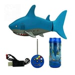 Escomdp Mini RC Fish Kids Rechargeable Electric Toy Remote Control Swimming Shark Water Game Toys Boat Best Gifts for Children (Blue)…