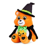 Care Bears Halloween 22cm Bean Plush - Trick-or-Sweet Bear, Collectable Cute Soft Toy, Witch Cuddly Toy for Boys and Girls, Small Teddy, Plushie for Children Ages 4 5 6 7, Pumpkin, Hat and Cape
