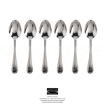 Versace Rosenthal - Greca Cutlery - Set 6 Teaspoons Tea Stainless Steel