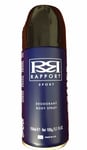 Rapport Sport Body Spray Blue 2 x 150ml Mens Deodorant Sprays