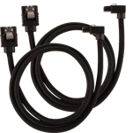 Corsair SATA-kabel Vinklad Svart 60cm 2-pack