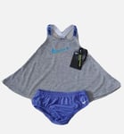 Nike Baby Girl Grey & Heather Vest Top and Jersey Pants Set Size 6 Mths 62-68 cm