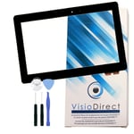 Visiodirect® Vitre Ecran Tactile Pour Asus Transformer Book T100ha-C4-Gr + Kit Outils Tablette Noire