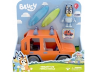 Tm Toys Bluey Blue figur - Familjebil + hund figur BLU13018