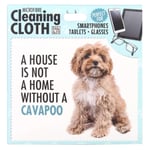 Cavapoo Dog Novelty Gift - Microfibre Cleaning Cloth for Your Smartphone, Tablet, Camera Lens, Glasses, Laptop Screen