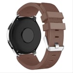 SQWK Watch Band For Samsung Galaxy Watch Active Strap Gear S3 Silicone Bracelet Strap For Huawei Watch Gt 22mm coffee