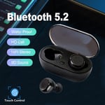 5.2 TWS Gaming Earbuds Écouteurs sans fil Bluetooth avec micro Bass Audio Positionnement du son 9D Stéréo Musique HiFi Casque pour Gamer-C 1000 mAH