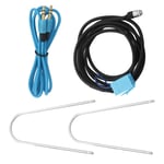 2x Car Radios Aux-In Cable 3.5MM Female Jack with Removal Kit for Fiat 500