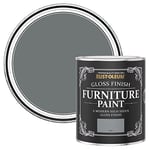 Rust-Oleum Grey Furniture Paint in Gloss Finish - Slate 750ml
