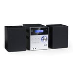 Micro hi fi Bluetooth Stereo System DAB+ Radio FM CD Player Remote Silver
