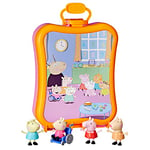 Peppa Pig F3779FF2 Peppa's Club Friends Case Preschool Toy, Includes 4 Figures, Features Handle for On-The-Go Fun, for Ages 3 and Up, Multi