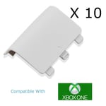 x 10 Xbox One / S Controller Battery Cover Pack Shell Back Cover WHITE