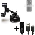 For Huawei Mate 50 RS car holder + CHARGER windshiled bracket 