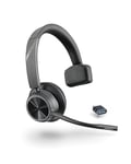 Poly Voyager 4310 UC Wireless Headset (Plantronics) - Single-Ear Bluetooth Headset w/Noise-Canceling Mic - Connect PC/Mac/Mobile via Bluetooth - Works w/Teams, Zoom, & More