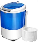 Giantexuk 2-In-1 Mini Washing Machine, Single Tub Washer and Spin Dryer with Tim