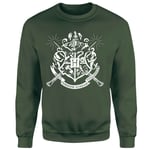 Harry Potter Hogwarts House Crest Sweatshirt - Green - XXL - Vert Citron