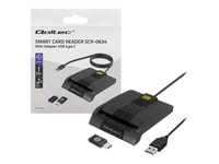 Qoltec Scr-0634 - Smart-Kortläsare - Usb-C, Usb 2.0