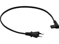 Sonos vinklet strømkabel 0,5m (sort)