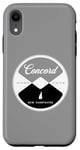 iPhone XR Concord New Hampshire NH Circle Vintage State Graphic Case