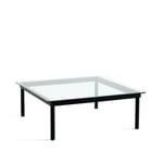 HAY Kofi soffbord black oak-glastopp-klart-b100