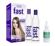 FAST Long Hair Growing Vitamin B Biotin Shampoo Conditioner  + 53 Oil Treatment