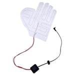 1pc Five-finger Gloves Usb Electric Heating Pad Thermostat Switc One Size