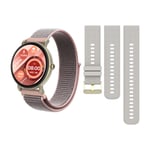 Triacle Legacy One Fitness smartwatch, Special Edition-pakke med ekstra nylonrem, guld