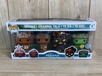 NEW Funko Pop Disney Moana / Gramma Tala / Te Ka / Te Fiti - Glow 4 Pack Figures
