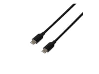 Deltaco - Usb-Kabel - 24 Pin Usb-C (Hane) Till 24 Pin Usb-C (Hane) - Usb 3.1 Gen 1 - 20 V - 3 A - 5 M - Aktiv, Upp Till 10 Gbps Dataöverföringshastighet, 8K60 Hz (7680 X 4320) Stöd, Snabbladdning Upp Till 60 W - Svart