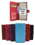 New Standcase Wallet Nokia X30 5G (Svart)