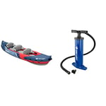 Sevylor Tahiti Plus Kayak - 2 + 1 Person & Dual Action Hand Pump - Blue