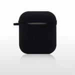 Coque en silicone épais et souple antichoc noir pour écouteur Apple AirPods