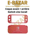 EBAZAR Coque intégrale Switch Lite Rose avant et arrière Corail Nintendo Switch Lite