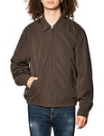 LONDON FOG Men's Auburn Zip-Front Golf Jacket (Regular & Big-Tall Sizes) Cotton Lightweight, Dark Brown, M