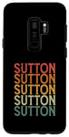 Galaxy S9+ Retro Custom First Name Sutton Case