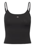 Tjw Crp Essential Strap Top Tops T-shirts & Tops Sleeveless Black Tommy Jeans