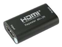MicroConnect 4K HDMI Repeater - Forsterker - HDMI - 19 pin HDMI Type A / 19 pin HDMI Type A - opp til 40 m