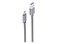Shiverpeaks Basic-S, 2 M, Usb A, Usb C, Usb 3.2 Gen 2 (3.1 Gen 2), 10 Gbit/S, Grå