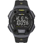 TIMEX Men's IRONMAN Classic 30 38mm Watch – Gray & Black Case Negative Display with Black Resin Strap TW5M18700