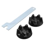 Tuoservo 2pcs Blender Rubber Coupler Gear Clutch with Removal Tool for KitchenAid 9704230