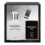 EVAFLORPARIS Whisky Sport Coffret pour Homme Eau de Toilette 100 ml + Parfum de Voyage 20 ml + Money Clip Vaporisateur Spray Parfum Homme 120 ml