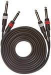 Adam Hall Cables 3 STAR TPP 0600 - Câble Audio 2 x Jack 6,35 mm mono vers 2 x Jack 6,35 mm mono 6 m