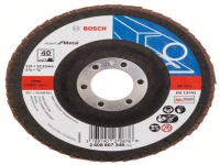 Bosch Accessories 2608607349 Flap Disc Diameter 115 mm Diameter indv. 22.23 mm N/A 1 stk