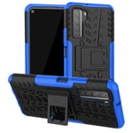 BeyondTop Case Rugged Armor for OnePlus Nord Back Cover Shockproof with Kickstand Function Bumper Protective Phone Case for OnePlus Nord-Blue