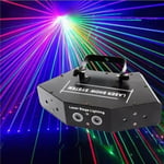 1 pcs RGB Laser Light DMX Scan Laser Stage Light RGB Full Color Six-Eye Beam Laser Club DJ Disco Laser Projector Light
