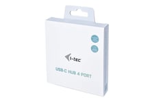 i-Tec USB-C 3.1 Metal HUB - hub - 4 porte